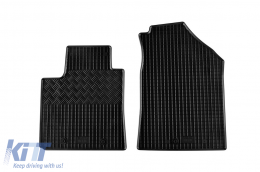Specific rubber mats suitable for Hyundai i10 after 2020, 4-piece set, black color-image-6249926