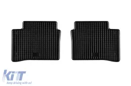 Specific rubber mats suitable for Hyundai i10 after 2020, 4-piece set, black color-image-6249927