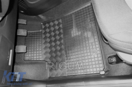 Specific rubber mats suitable for Hyundai i10 after 2020, 4-piece set, black color-image-6249928