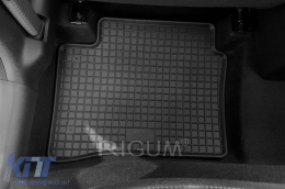 Specific rubber mats suitable for Hyundai i10 after 2020, 4-piece set, black color-image-6249930