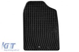 Specific rubber mats suitable for Hyundai i10 after 2019, 4-piece set, black color-image-6250756