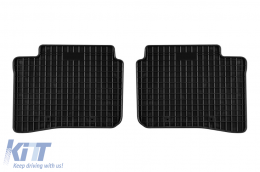 Specific rubber mats suitable for Hyundai i10 after 2019, 4-piece set, black color-image-6250757