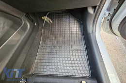Specific rubber mats suitable for Hyundai i10 after 2019, 4-piece set, black color-image-6250760