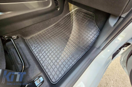 Specific rubber mats suitable for Hyundai i10 after 2019, 4-piece set, black color-image-6250761