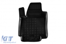 Specific rubber mats suitable for Hyundai i20 2008-2014, 4-piece set, black color-image-6215458