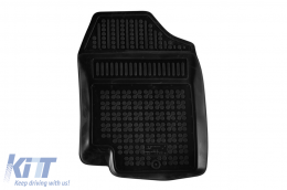 Specific rubber mats suitable for Hyundai i20 2008-2014, 4-piece set, black color-image-6215459