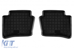 Specific rubber mats suitable for Hyundai i20 2008-2014, 4-piece set, black color-image-6215460