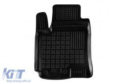 Specific rubber mats suitable for Hyundai i20 2014-2020, 4-piece set, black color-image-6215544