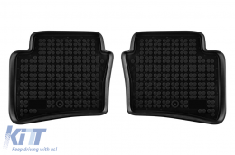 Specific rubber mats suitable for Hyundai i20 2014-2020, 4-piece set, black color-image-6215546