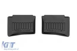 Specific rubber mats suitable for Hyundai i20 after 2020, 4-piece set, black color, with 24-month warranty-image-6222713