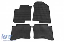 Specific rubber mats suitable for Hyundai i20, i20 Hybrid after 2020, Bayon after 2021, 4-piece set, black color - ABFMH6018963