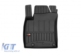 Specific rubber mats suitable for Hyundai i30 hatchback, Fastback after 2016, 4-piece set, black color, with 24-month warranty-image-6222086