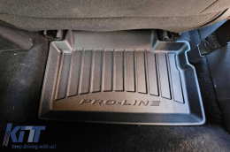 Specific rubber mats suitable for Hyundai i30 hatchback, Fastback after 2016, 4-piece set, black color, with 24-month warranty-image-6222096