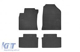 Specific rubber mats suitable for Hyundai i30 after 2017, 4-piece set, black color - ABFMH6019470