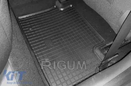 Specific rubber mats suitable for Hyundai i30 after 2017, i30 MHEV after 2021, Kia Ceed, Pro Ceed, X-Ceed after 2018, 4-piece set, black color-image-6249582