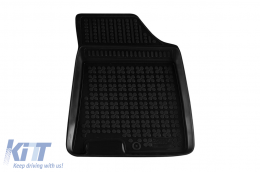 Specific rubber mats suitable for Hyundai i40 2011-2019, 4-piece set, black color-image-6215503