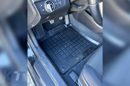 Specific rubber mats suitable for Hyundai i40 2011-2019, 4-piece set, black color-image-6215510