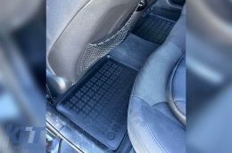Specific rubber mats suitable for Hyundai i40 2011-2019, 4-piece set, black color-image-6215512
