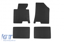 Specific rubber mats suitable for Hyundai i40 after 2011, 4-piece set, black color - ABFMH6023495