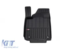 Specific rubber mats suitable for Hyundai Ioniq 6 sedan after 2022, 3-piece set, black color, with 24-month warranty-image-6222327