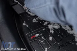 Specific rubber mats suitable for Hyundai Ioniq 6 sedan after 2022, 3-piece set, black color, with 24-month warranty-image-6222330