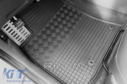 Specific rubber mats suitable for Hyundai Ioniq after 2017, 4-piece set, black color-image-6229037