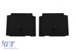 Specific rubber mats suitable for Hyundai Ioniq, Kia EV6 after 2021, 4-piece set, black color-image-6229287