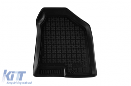 Specific rubber mats suitable for Hyundai iX35 2010-2015, 4-piece set, black color-image-6215482