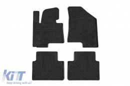 image-16-Specific rubber mats suitable for Hyundai iX35 2009-2015, Kia Sportage 2010-2015, 4-piece set, black color