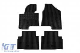 image-35-Specific rubber mats suitable for Hyundai ix35, Kia Sportage 2009-2015, 4-piece set, black color