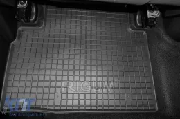 Specific rubber mats suitable for Hyundai ix35, Kia Sportage 2009-2015, 4-piece set, black color-image-6248608