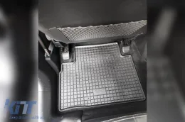 Specific rubber mats suitable for Hyundai ix35, Kia Sportage 2009-2015, 4-piece set, black color-image-6248611