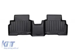 Specific rubber mats suitable for Hyundai Kona II after 2022, 3-piece set, black color, with 24-month warranty-image-6222315