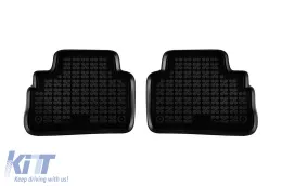 Specific rubber mats suitable for Hyundai Kona 2017-2023 not suitable for Hybrid, 4-piece set, black color-image-6215571