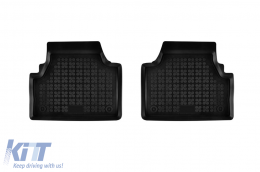 Specific rubber mats suitable for Hyundai Kona Electric 2018-2023, 4-piece set, black color-image-6215620