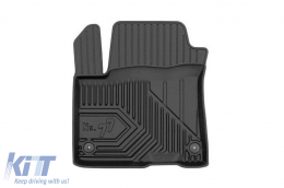 Specific rubber mats suitable for Hyundai Kona Electric 2018-2023, 4-piece set, black color-image-6227144