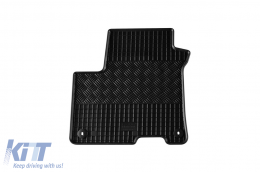 Specific rubber mats suitable for Hyundai Kona Electric 2018-2023, 4-piece set, black color-image-6229181