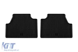 Specific rubber mats suitable for Hyundai Kona Electric 2018-2023, 4-piece set, black color-image-6229183