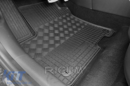 Specific rubber mats suitable for Hyundai Kona Electric 2018-2023, 4-piece set, black color-image-6229184