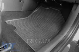 Specific rubber mats suitable for Hyundai Kona Electric 2018-2023, 4-piece set, black color-image-6229185
