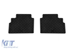 Specific rubber mats suitable for Hyundai Kona, HEV after 2023, 4-piece set, black color-image-6229432