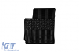 Specific rubber mats suitable for Hyundai Kona 2017-2023, 4-piece set, black color-image-6249655