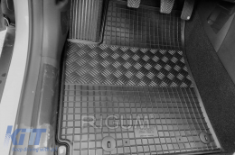 Specific rubber mats suitable for Hyundai Kona 2017-2023, 4-piece set, black color-image-6249658