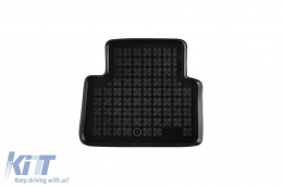 Specific rubber mats suitable for Hyundai Santa Fe 2012-2018, 4-piece set, black color-image-6215531