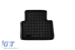 Specific rubber mats suitable for Hyundai Santa Fe 2012-2018, 4-piece set, black color-image-6215532