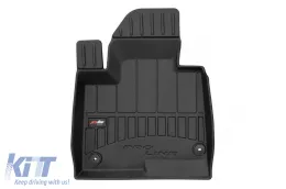 Specific rubber mats suitable for Hyundai Santa Fe, Grand Santa Fe 2012-2018, 4-piece set, black color, with 24-month warranty-image-6222259