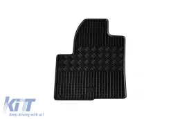 Specific rubber mats suitable for Hyundai Santa Fe 2006-2009, 4-piece set, black color-image-6228588
