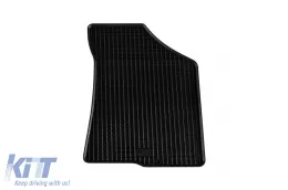 Specific rubber mats suitable for Hyundai Santa Fe 2006-2009, 4-piece set, black color-image-6228589