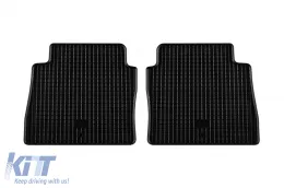Specific rubber mats suitable for Hyundai Santa Fe 2006-2009, 4-piece set, black color-image-6228590