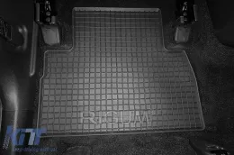 Specific rubber mats suitable for Hyundai Santa Fe 2019-2021, 4-piece set, black color-image-6229084